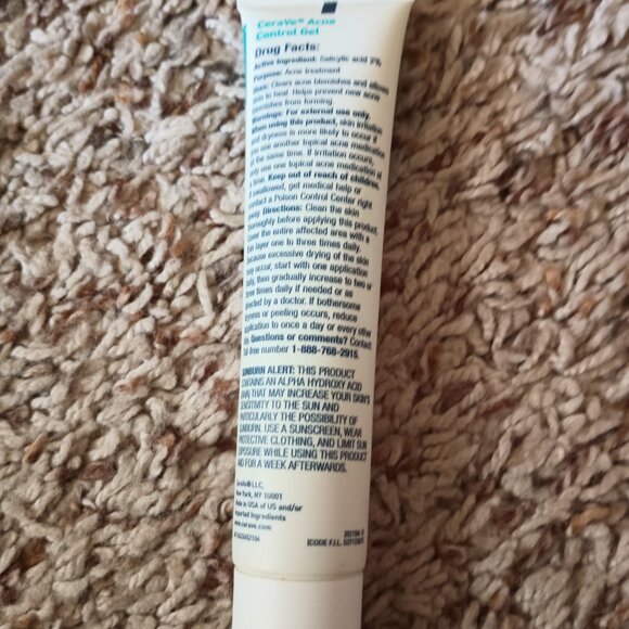 CeraVe Acne control gel - 1.35 oz - Picture 2 of 2